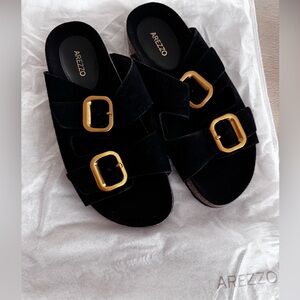 Black Sandals Arezzo